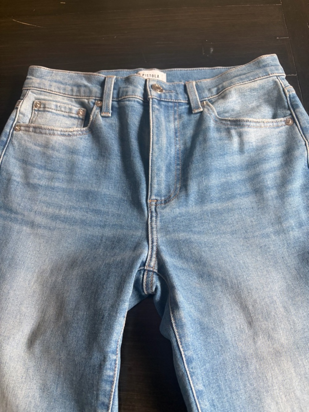 Pistola Mid Wash Denim Jeans in Blue